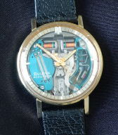 Bulova Spaceview skeletonized accutron watch c1968
